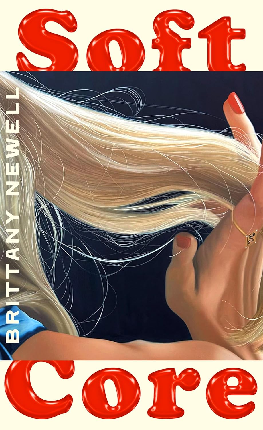 Illustration of blond hair and a hand, with the title 'Soft Core' in red letters.