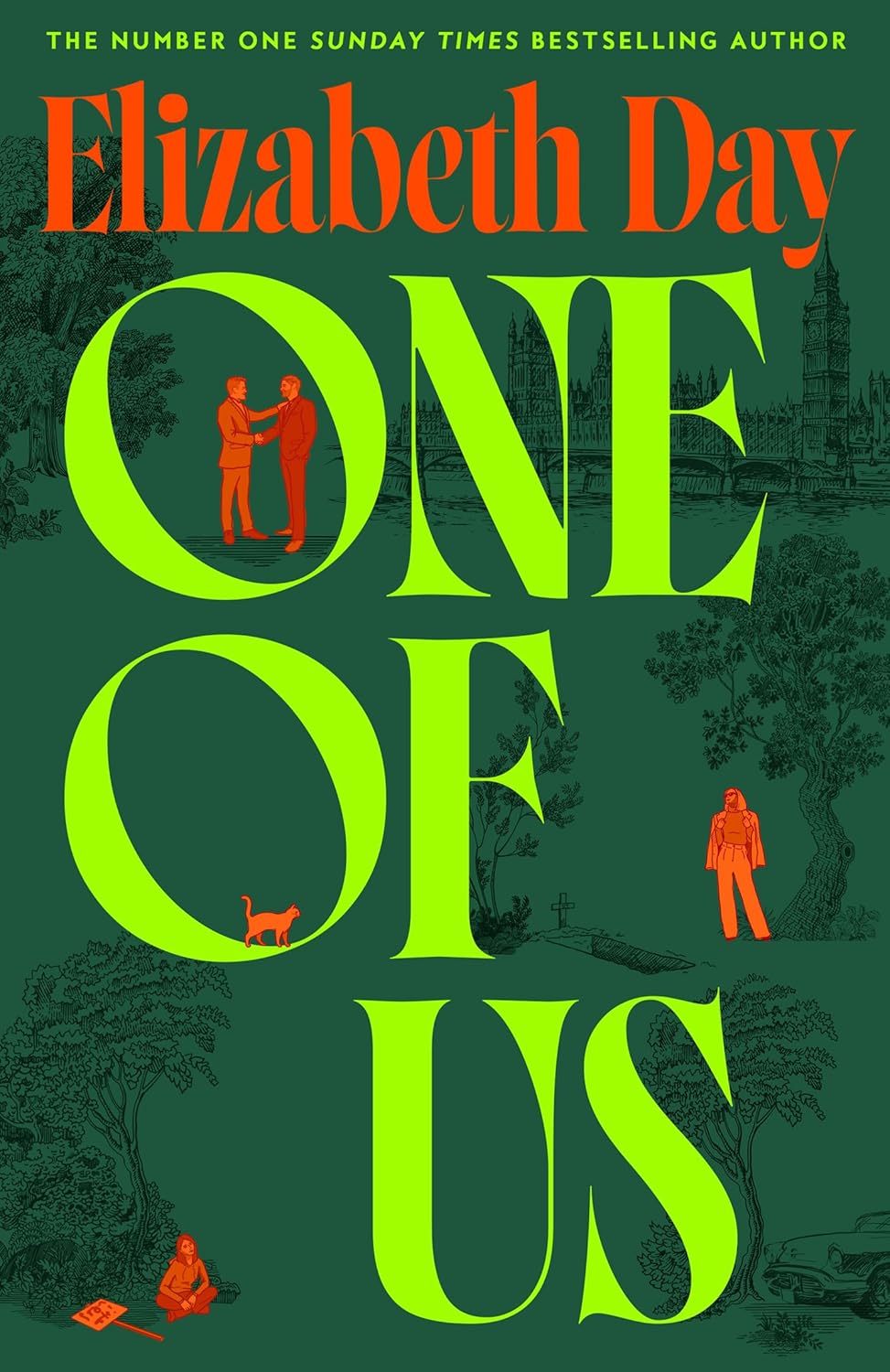 Book cover illustration for Elizabeth Day's novel about privilege and intrigue.